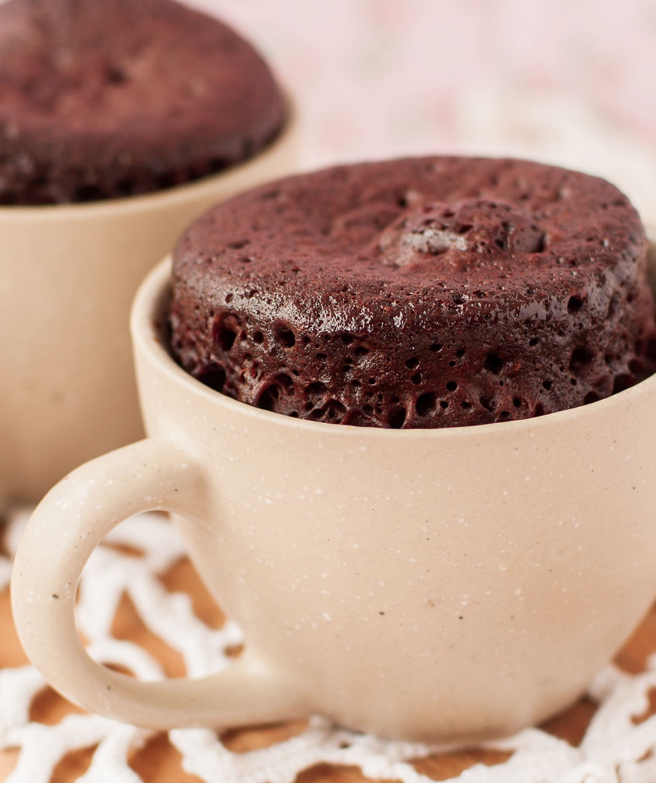 Healthy Almond Chocolate Mug Cake (super quick!) - Nourish Every Day