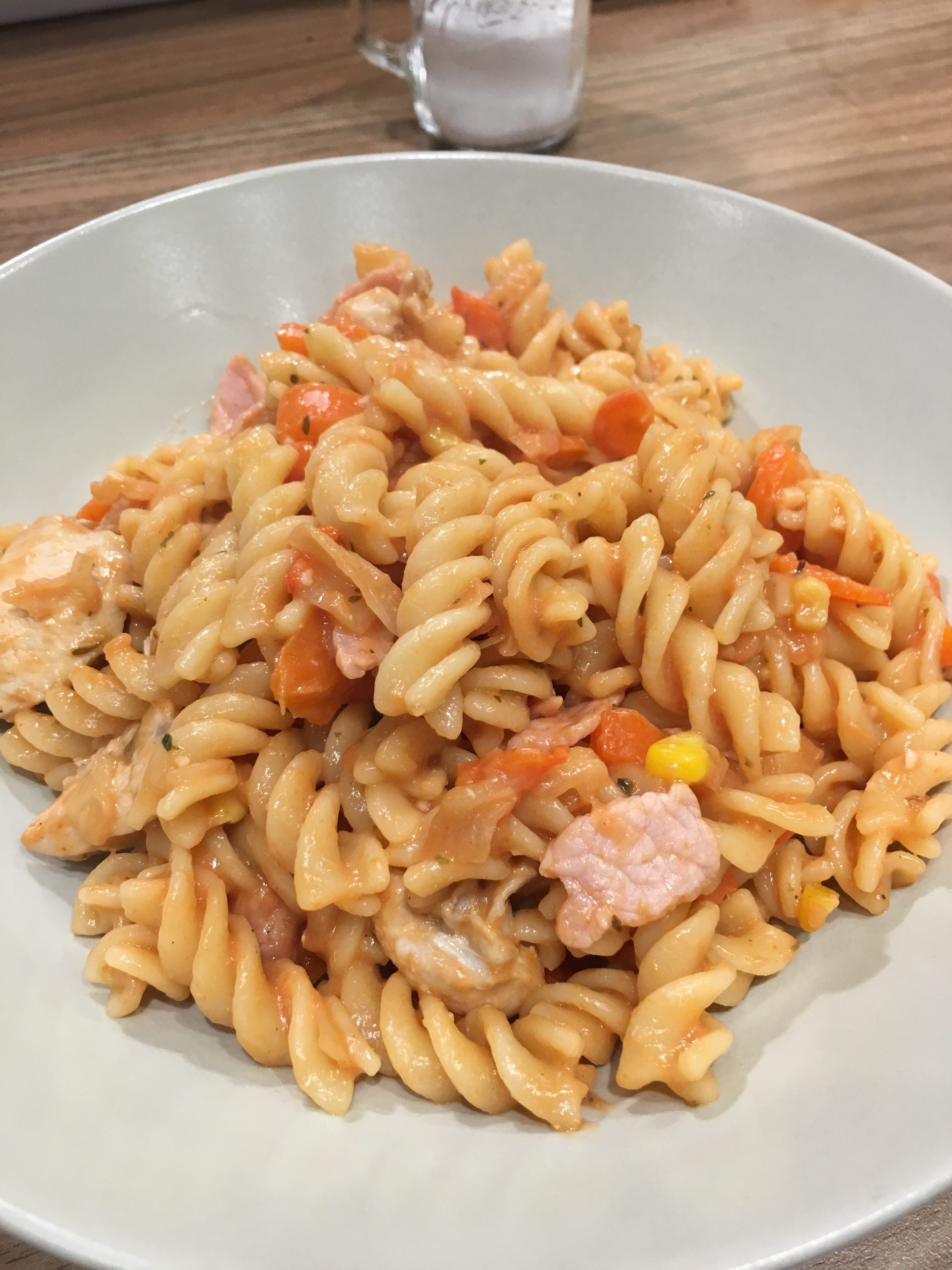 Syn Free Chicken And Bacon Cheesy Tomato Pasta Slimming World Recipe
