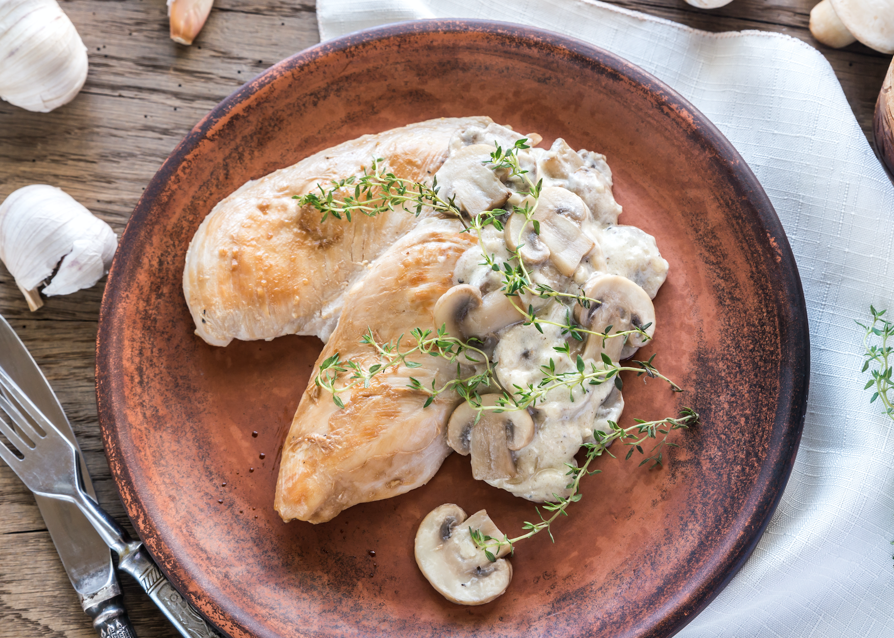 Chicken With Creamy Mushroom Sauce