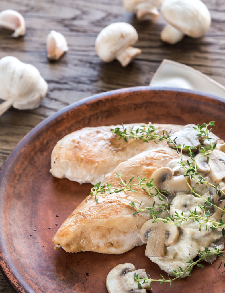 Chicken With Creamy Mushroom Sauce Slimming World Friendly Recipe