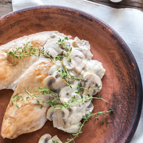 Chicken With Creamy Mushroom Sauce | Slimming World Friendly Recipe ...