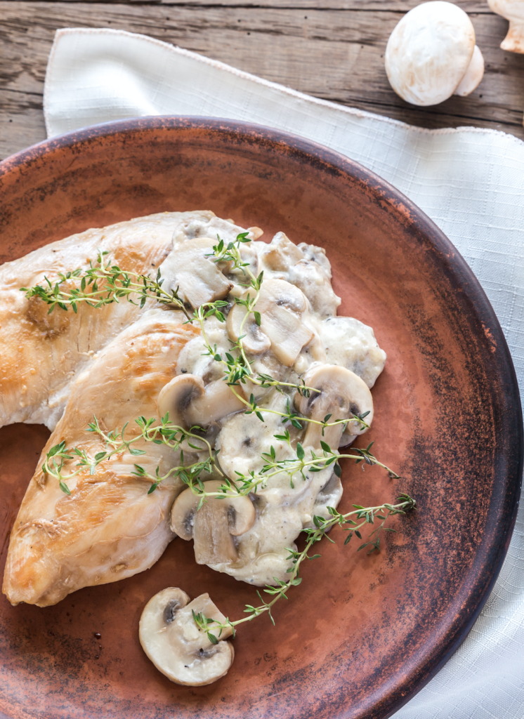 Chicken With Creamy Mushroom Sauce Slimming World Friendly Recipe