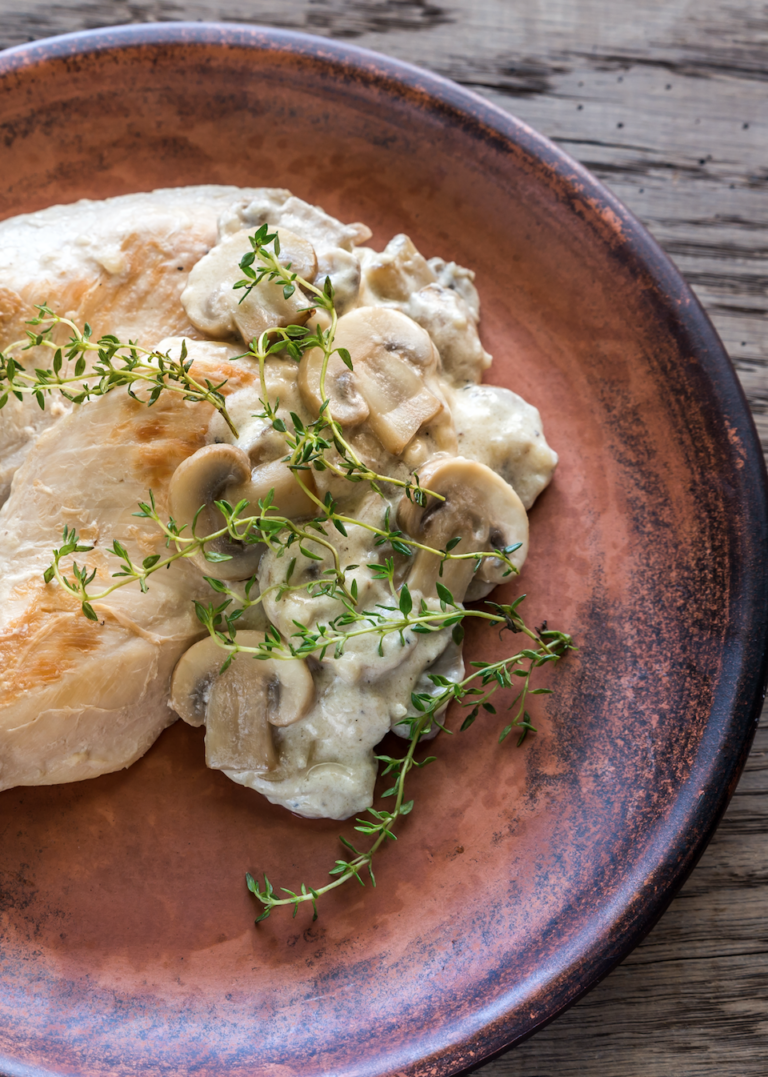 Chicken With Creamy Mushroom Sauce Slimming World Friendly Recipe