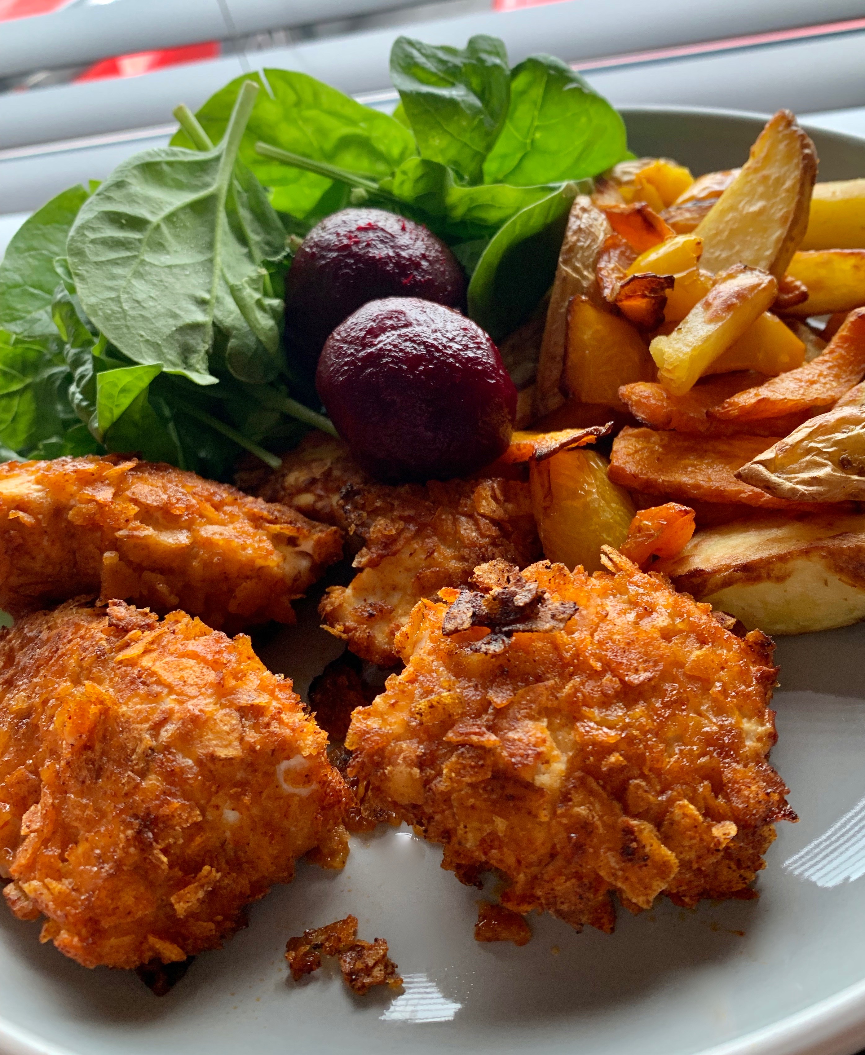 CRISPY COATED CHICKEN STRIPS HEALTHY SLIMMING RECIPE Fatgirlskinny