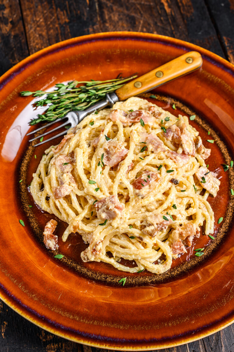 Spaghetti Carbonara Slimming World Friendly Recipe Fatgirlskinny