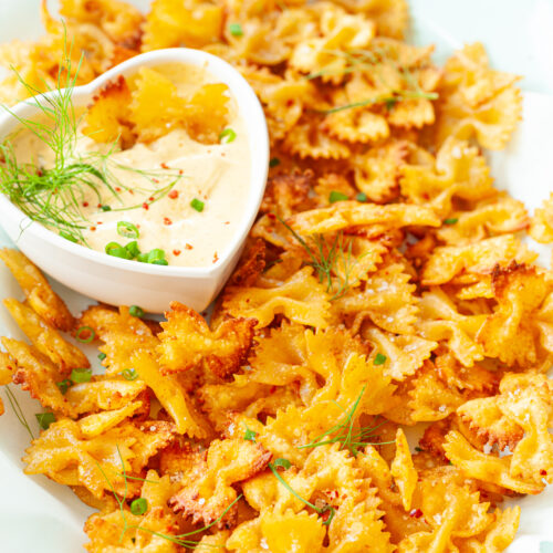 Air Fryer Pasta Chips/Crisps Slimming World Friendly Recipe