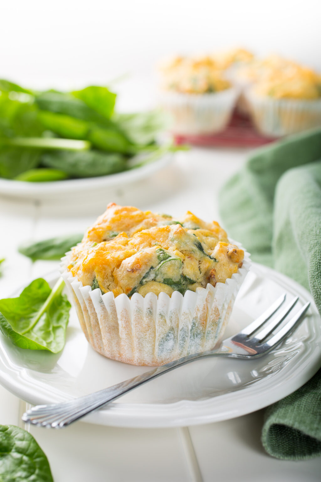 Spinach and Bacon Breakfast Egg Muffins Slimming World Friendly
