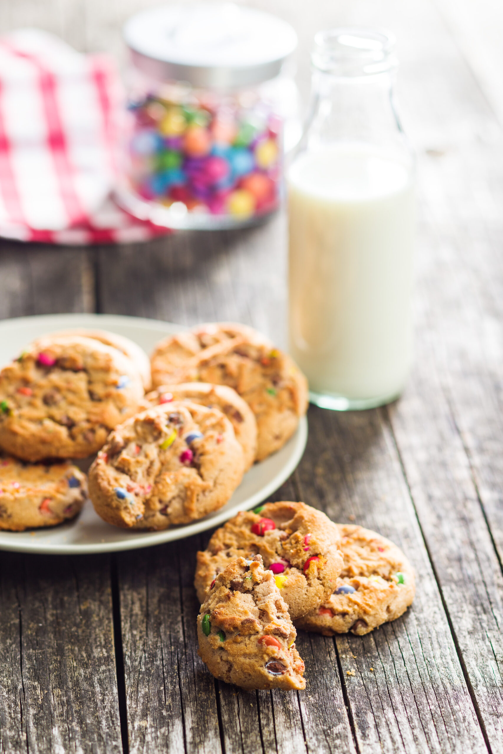 Best Ever Low-Fat Smarties Cookies Recipe - Fatgirlskinny.net